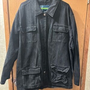 Stylish Black Denim Jean Jacket